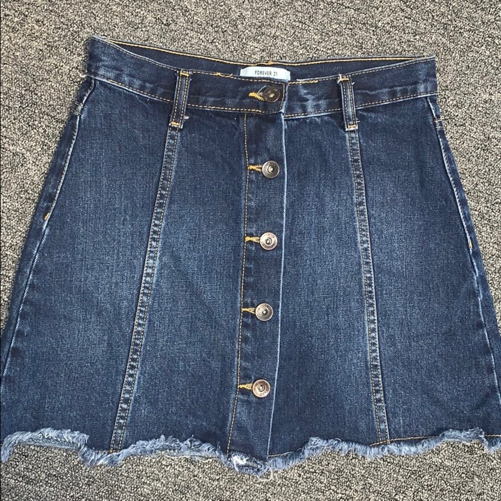 Forever 21 button down skirt